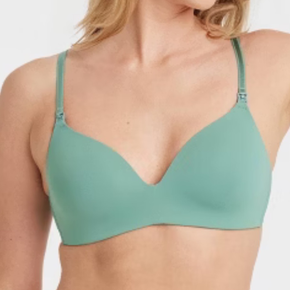 NWT Auden Nursing Lighty Lined Adjustable Strap One Handed Cup Release Bra